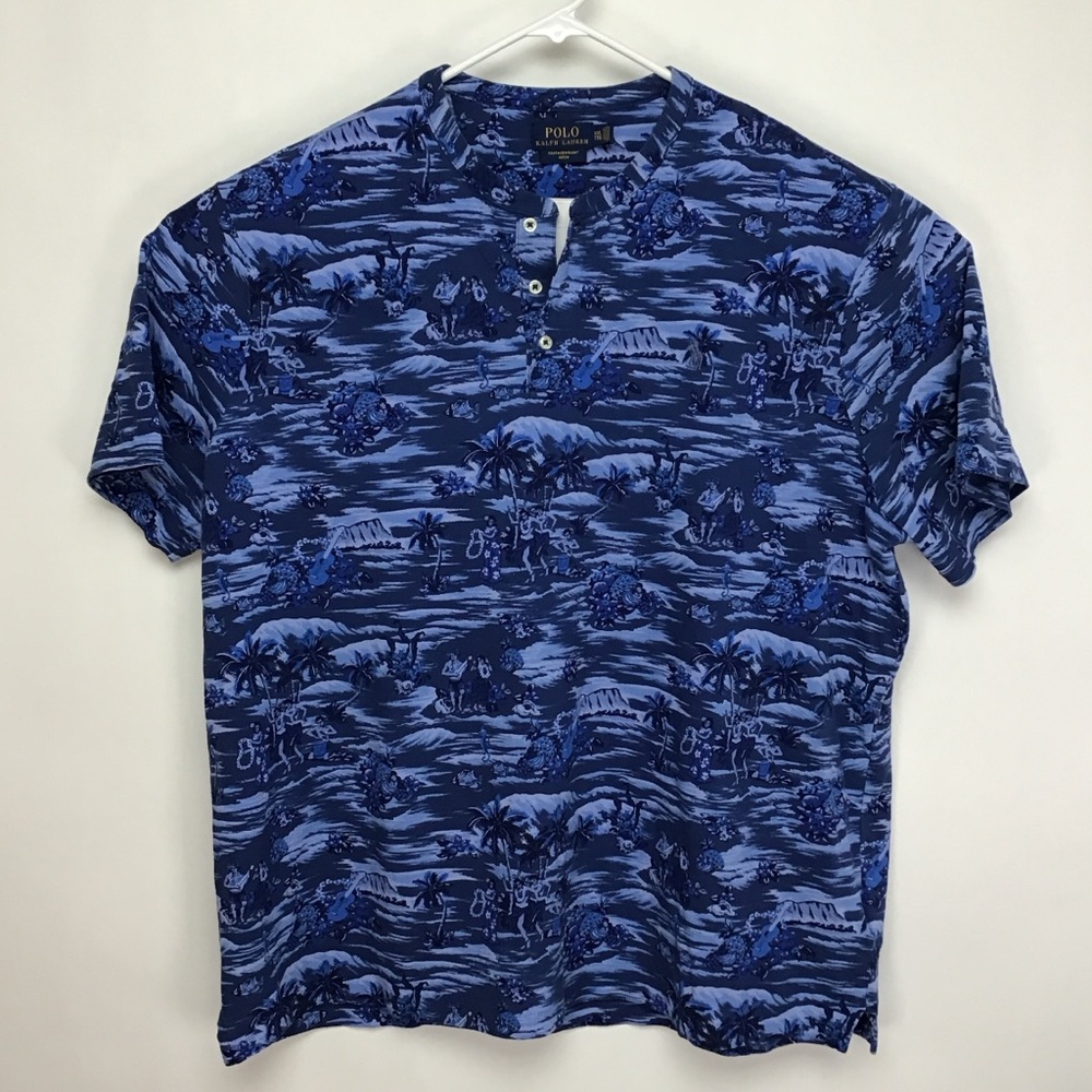 Polo Ralph Lauren Featherweight Mesh men’s short sleeve Henley tee shirt 2XL